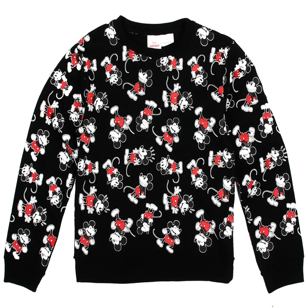 2024 Autumn Winter New 3D Printing Disney Mickey Mouse christmas Ugly Sweater Street Sports Casual Crew Neck Sweater Unisex