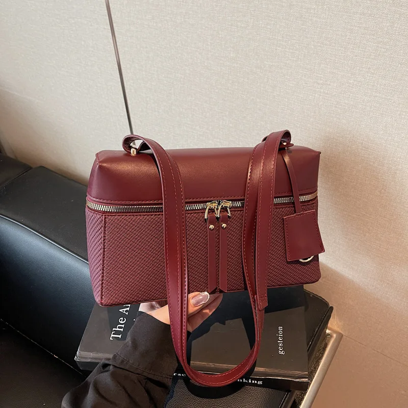 

2025 New Vintage Small Square Bag for Women Genuine Leather Multi-way Underarm Shoulder Crossbody Purse Crossbody Bags for Women