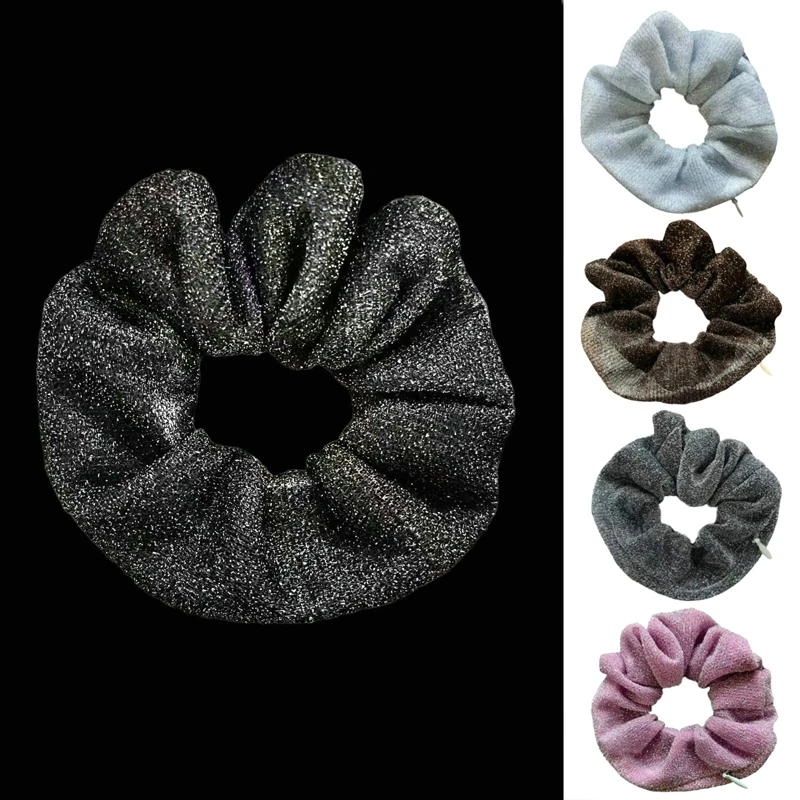 

New 1PC Creative Sweet Zip Scrunchies For Women Girls Novelty Multicolour Velvet Hair Tie Versatile Hair Accessories Gifts
