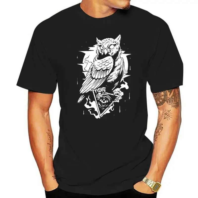 Owl Tee T-shirt Cool Hipster All Seeing Eye Illuminati