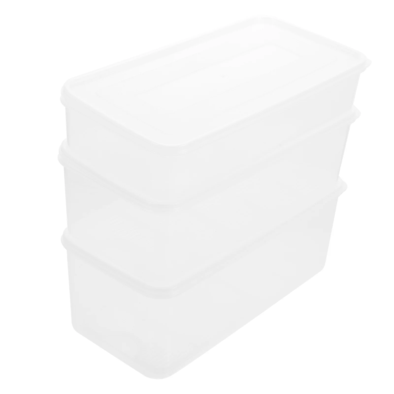 

3Pcs Sealing Fresh Keeping Box Premium Kitchen Storage Container Transparent Vegetable Fruit Preservation Case