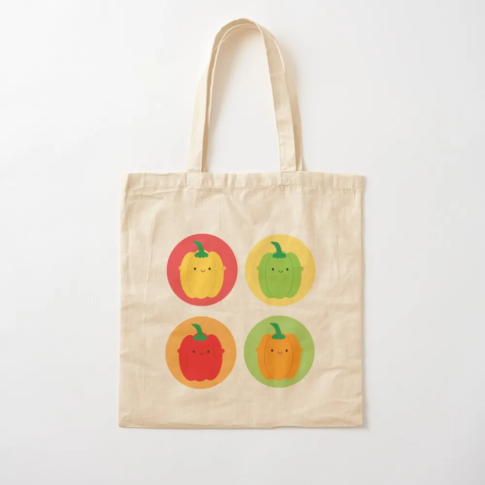 Kawaii Bell Peppers Tote Bag shopping trolley bag shopper bag women