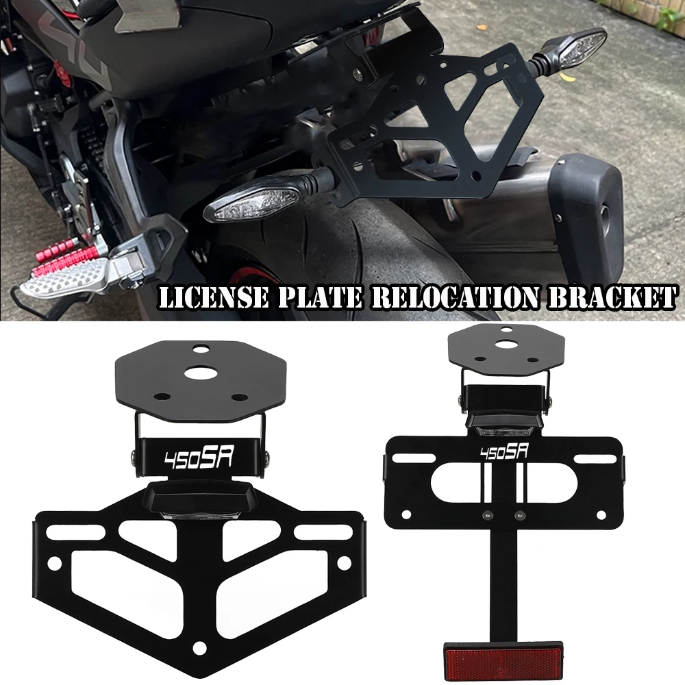 

250 SR 300 SR FOR CFMOTO 250SR 300SR 2023 2024 License Plate Holder Bracket Rear Tail Tidy Motorcycle Fender Eliminator Kit