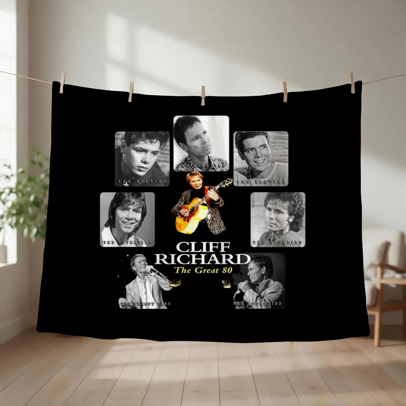Best Clear Design of American Legend Singer SongwriterActor Cliff Richard Throw Blanket