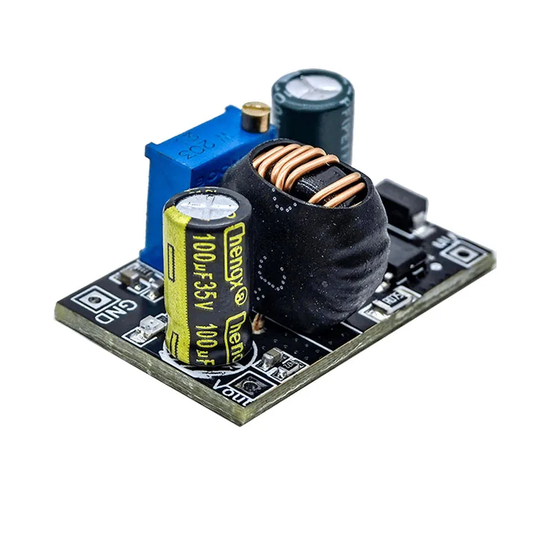 DC-DC Buck Converter Module Wide Input Voltage 9V-100V, Low Ripple Output 3V-26V 3A Adjustable Step-Down Voltage Regulator Board