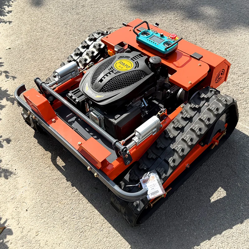 Mesin Pemotong Rumput Remote Control Otomatis yang Disesuaikan Mesin Pemotong Rumput Remote Control 800mm 4wd