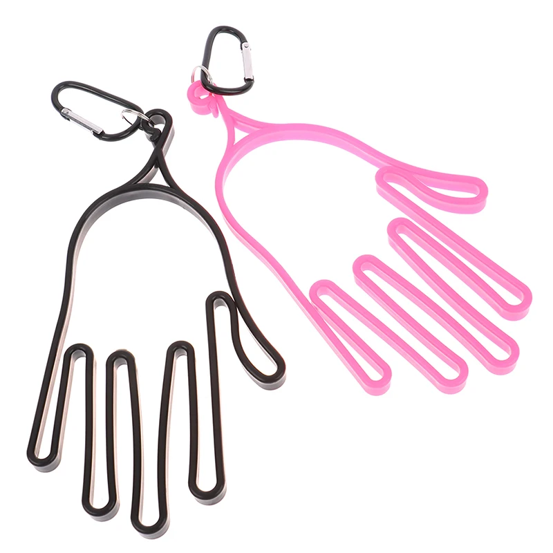 

New 1Pc Golf Gloves Holder With Carabiner Golf Gloves Stretcher Golfer Tool Gear Gloves Rack Hanger Golf Supplies Accessories