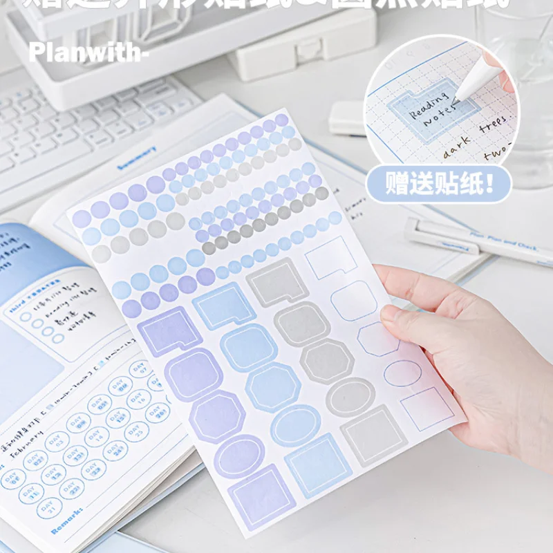 A5/B5 Daily Weekly Planner Agenda Notebook Weely Goals Japanese Kawaii Habit Schedules Stationery Office School Supplies