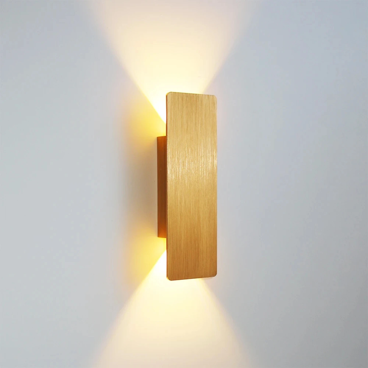 Lámpara de pared LED de aluminio, iluminación elegante y moderna, perfecta para dormitorio, sala de estar, pasillo y pasillo, 6W, nueva Suitab