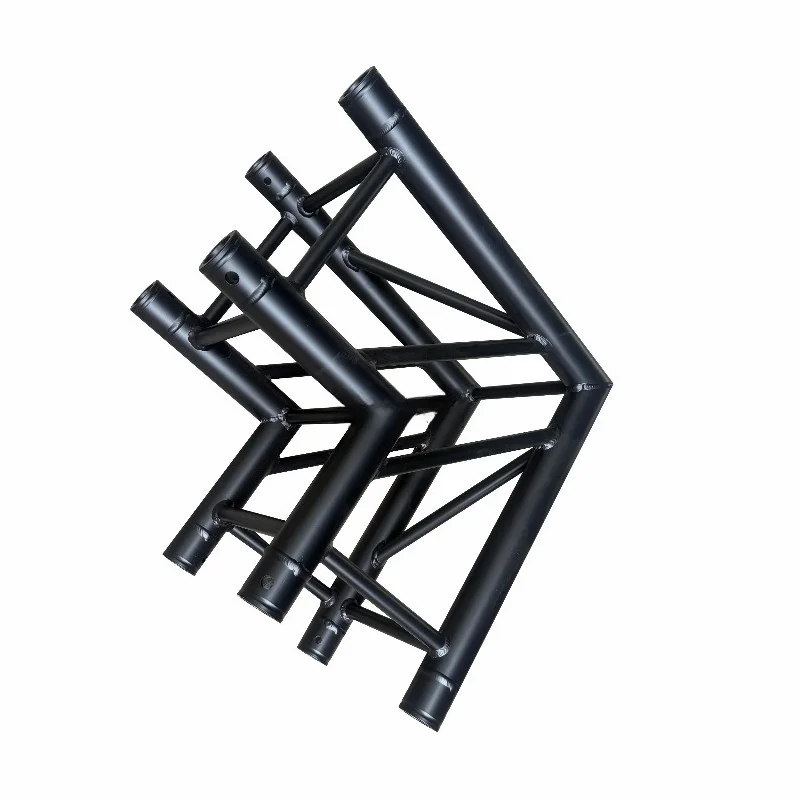 Interchangeable aluminum bi-directional trusses for flexible stage construction
