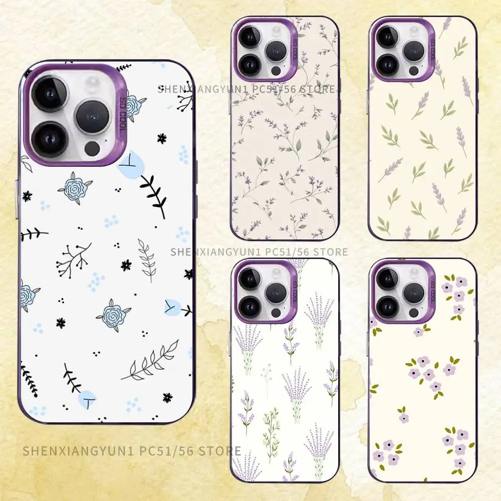 

Floral Pattern Case iPhone 17,16e,16,15,14 13 12 11 Pro Max X XR XS MAX 8,7 Air Plus Back Cover