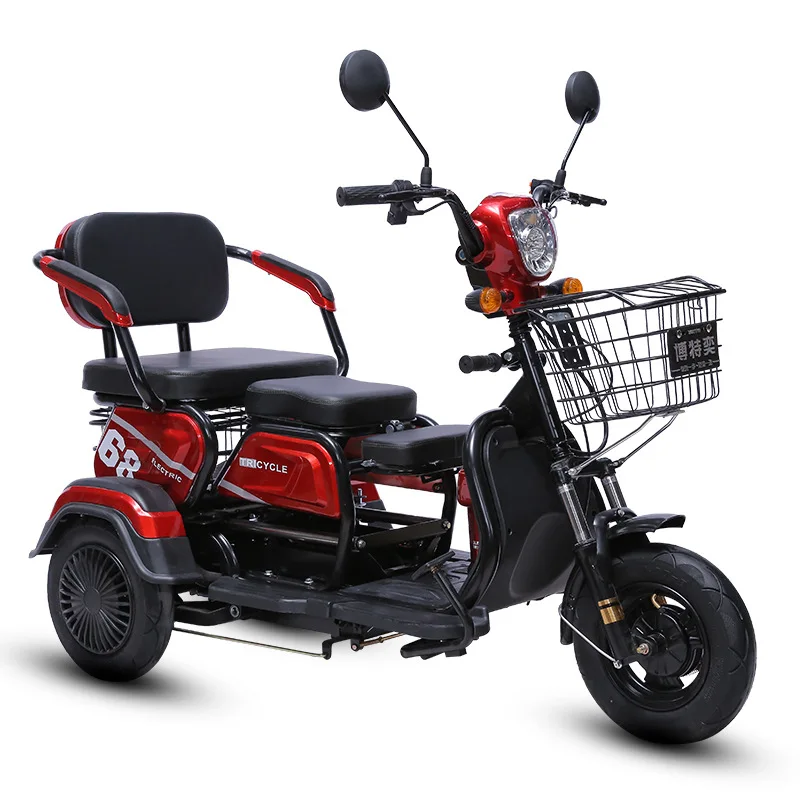 new 1000W 20ah Electric tricycle adult elderly scooter small household mini female Electro bike range 60km