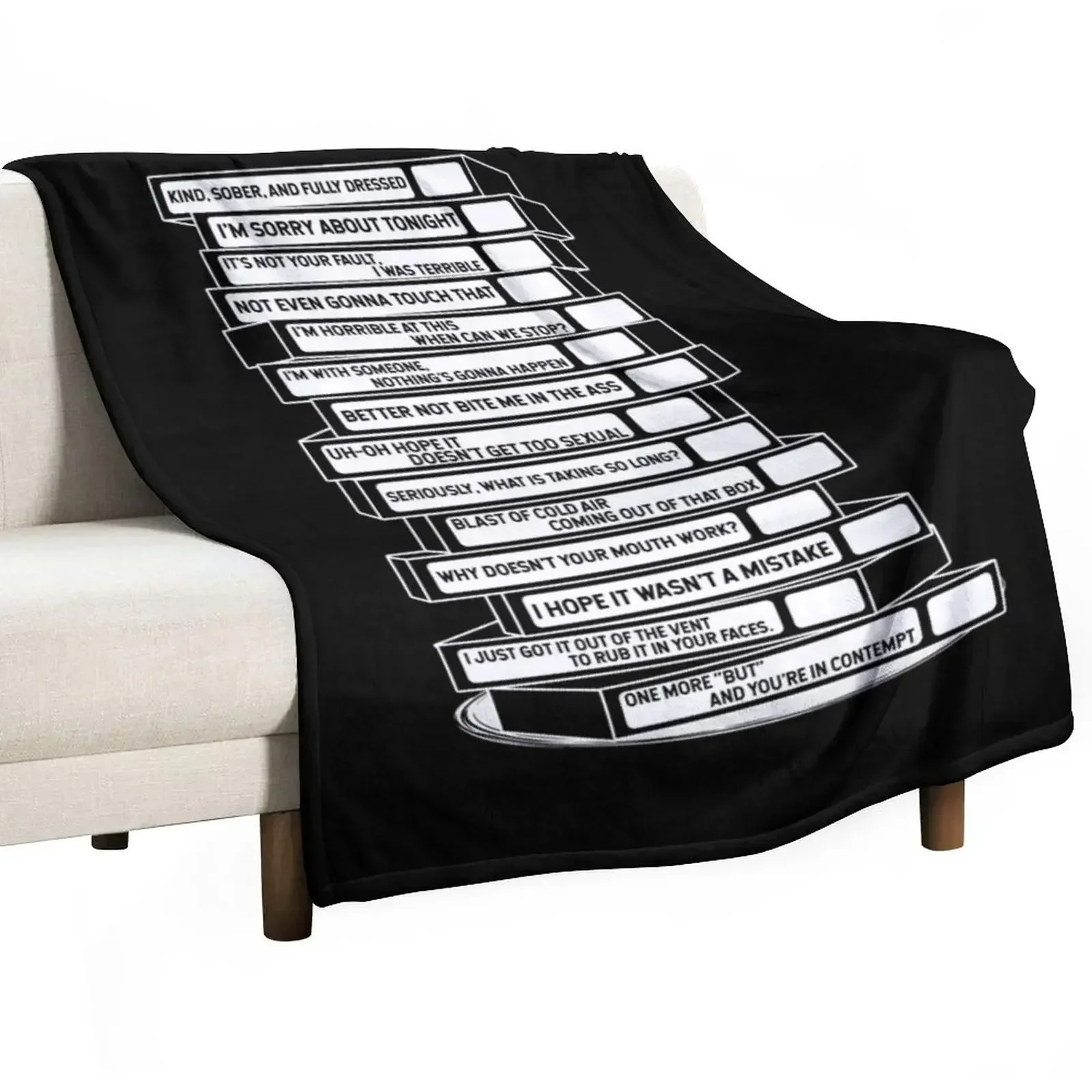 B'99 Sex Tapes Throw Blanket For Decorative Sofa Single Blankets