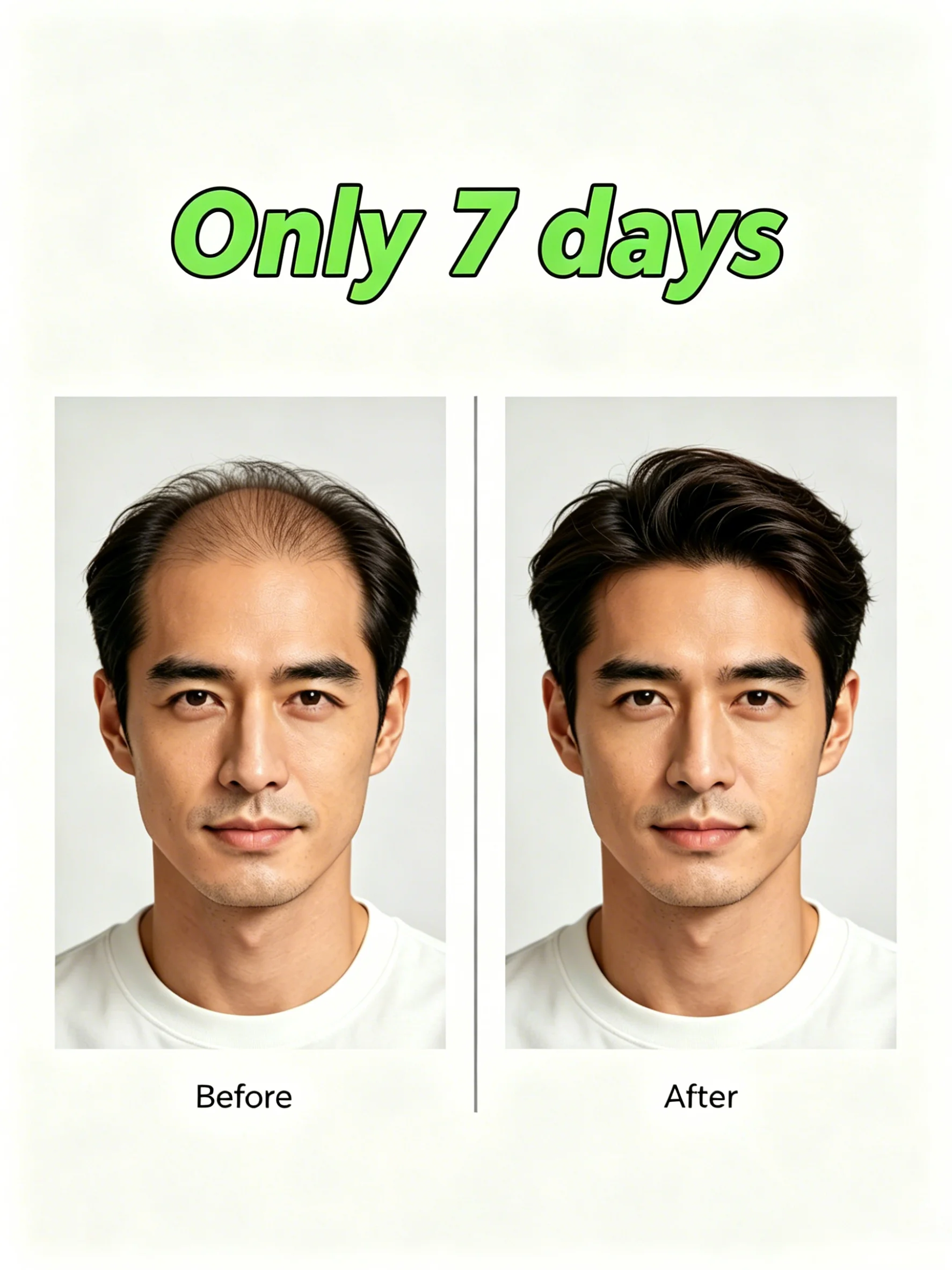 Promotes hair growth, prevents hair loss and thinning, and nourishes hair in just 7 days.