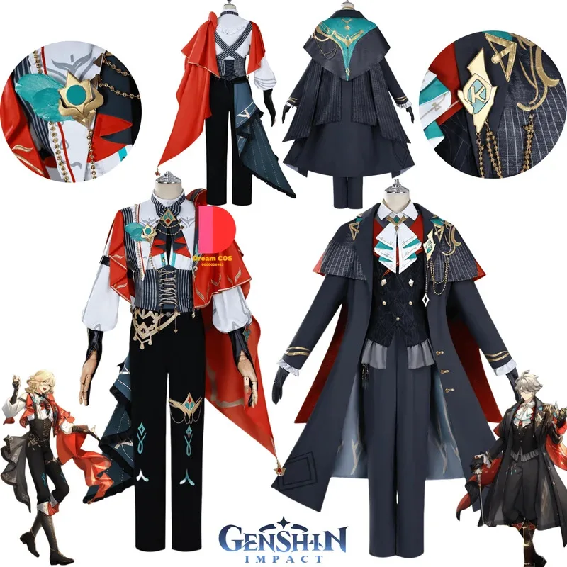 

Hot Game Genshin Impact Cosplay Costume Alhaitham and Kaveh Role Play New Code K: Fort Raiders Uniform for Men Anime Comic Con