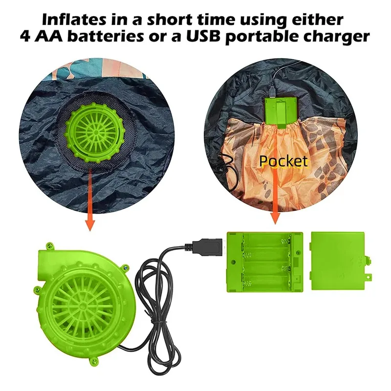 Надувной динозавр для взрослых, забавный косплей, надувной костюм для Хэллоуина, праздника, тематическая вечеринка, костюм T-REX