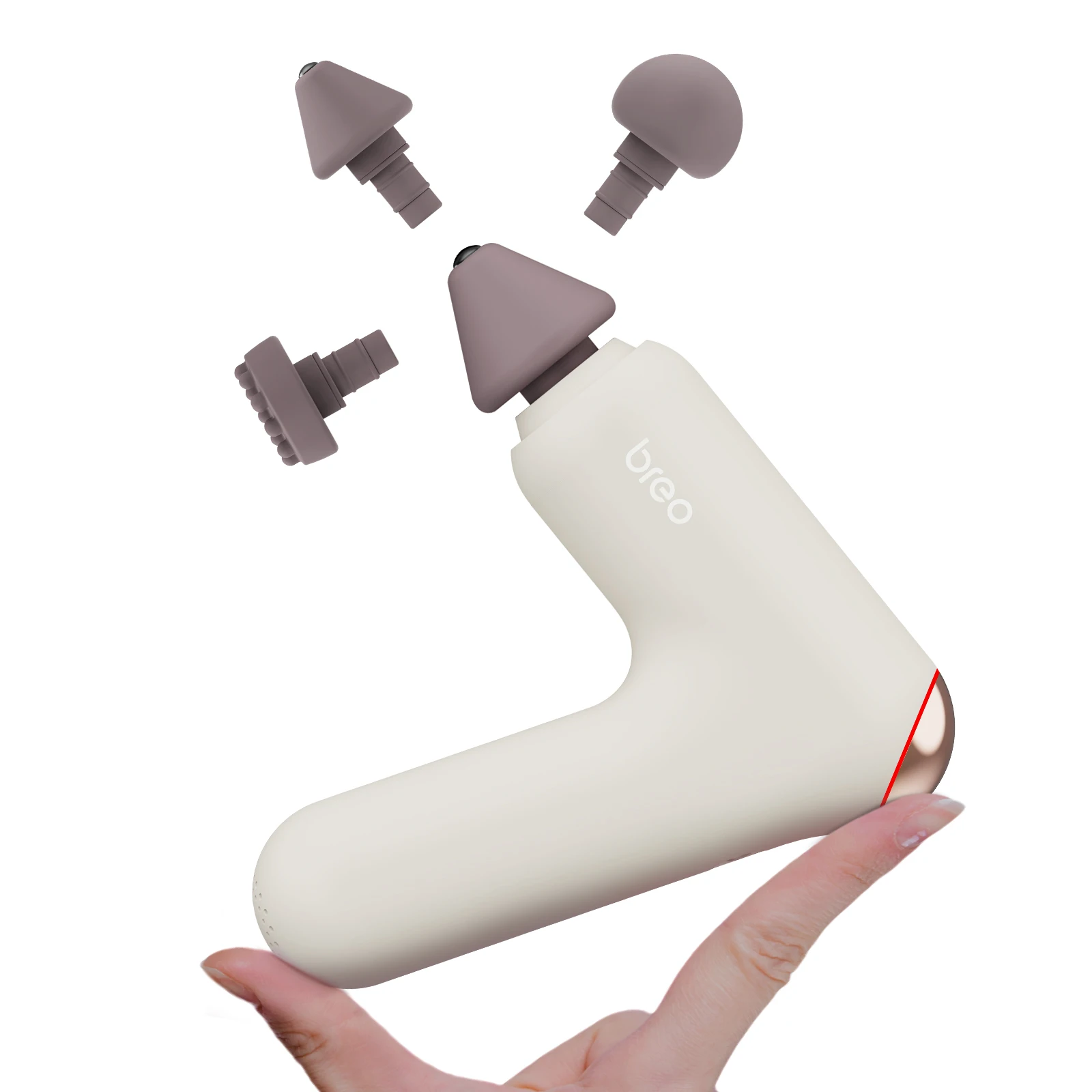 Bild 5: Breo Lucky 7, beheizte Massagepistole, Stimulator, Körper, entspannt, geräuscharm, für Freizeit