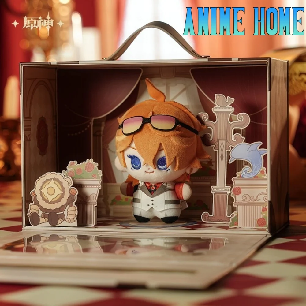 

Официальная игра Genshin Impact Tartaglia, плюшевая мини-кукла 11 см, игрушечный плащ, платье, подарок для косплея, милый