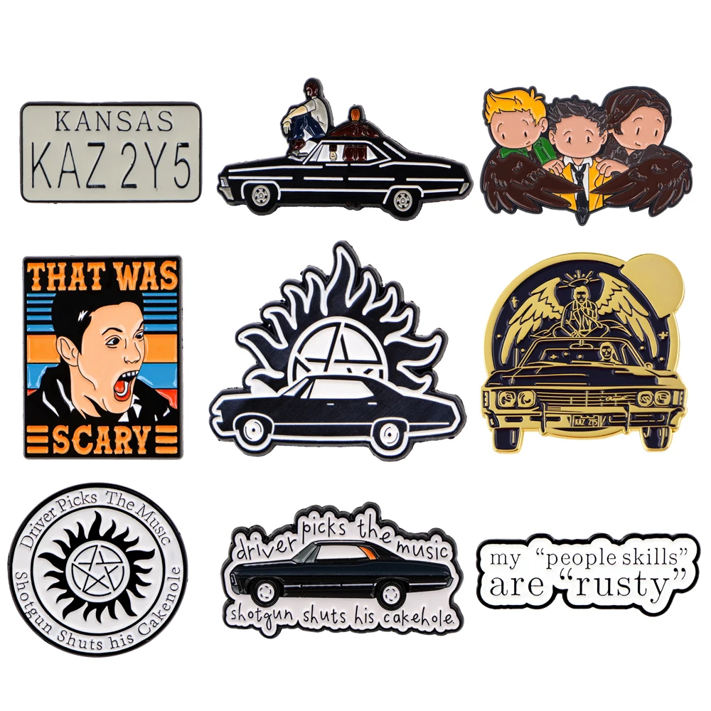 P2996 Dongmanli Cool TV series Metal Enamel Pins and Brooches for Women Men Lapel Pin backpack bags badge Gifts