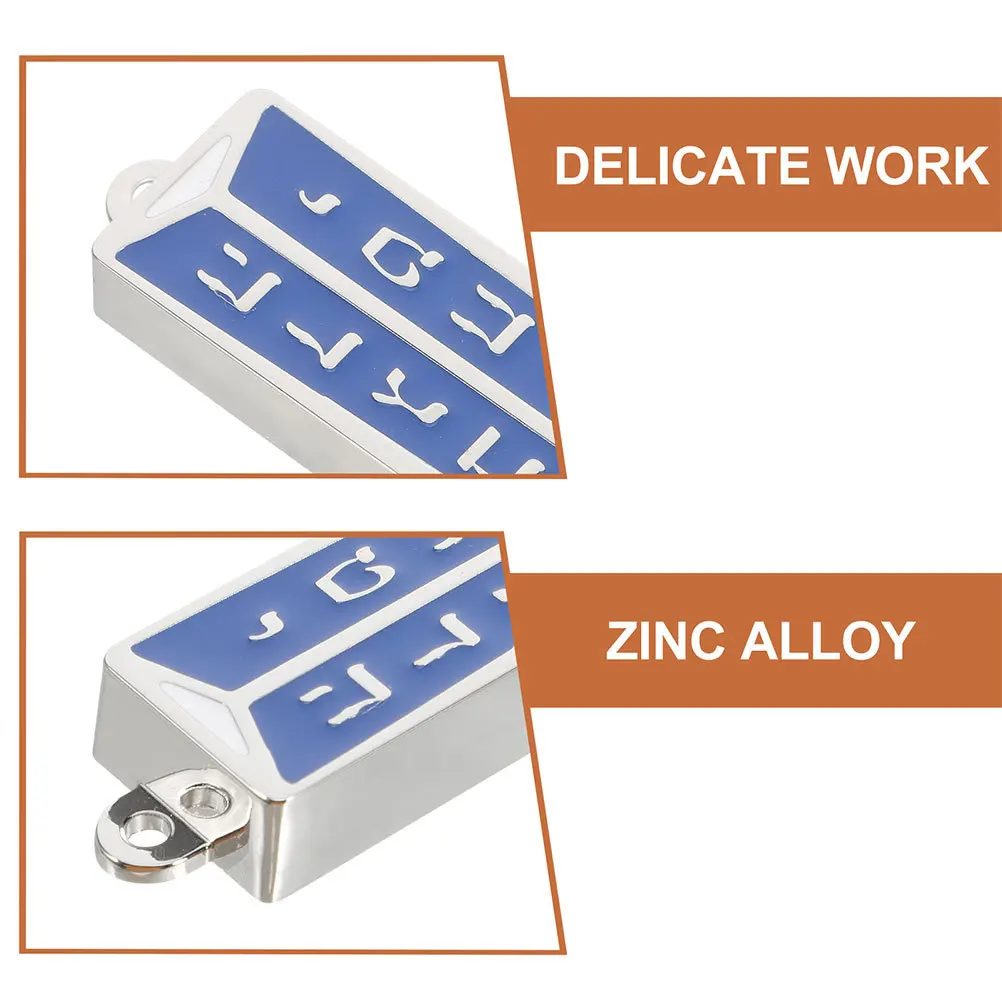 2Pcs Metal Jewish Mezuzah Scroll Design Blessing Home Decor Judaica Jewish Blessing Mezuzah