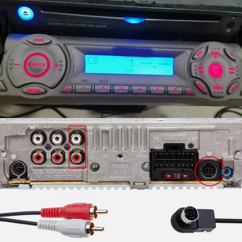 Audio Cable For Sony Unilink Cable Adapter AUX Input Auxiliary