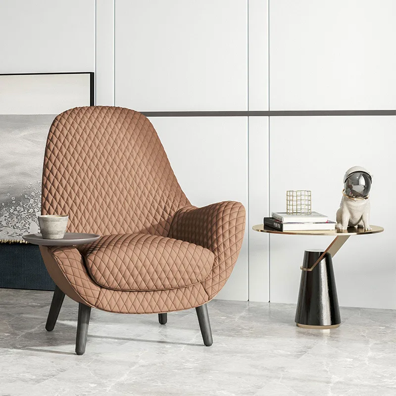 Modern Fabric Single Sofa Sofa Lounge Chair with Removable Living Room Home Furniture Cover