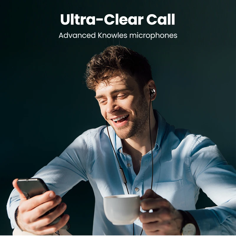 Наушники-вкладыши UGREEN USB Type C, проводные наушники с микрофоном, Hi-Fi стерео наушники для 2021 iPad Pro Samsung Galaxy S21 Google Pixel 5