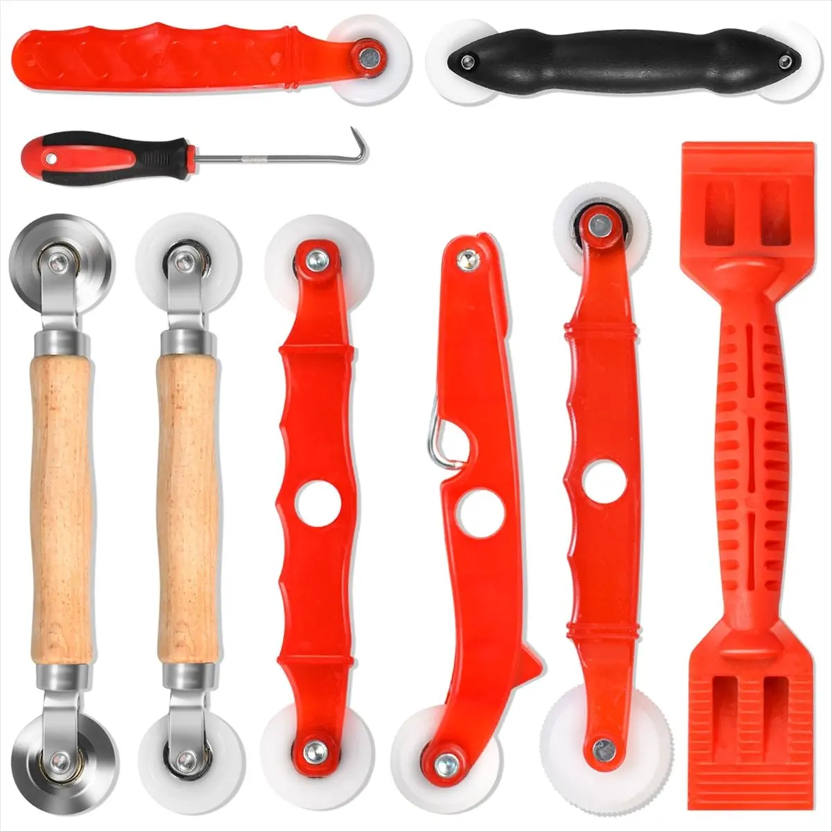 A74U 9 in 1 Screen Repair Tool,Window Roller,Spline Installer, for Installing & Replacing Window Patio Sliding Door