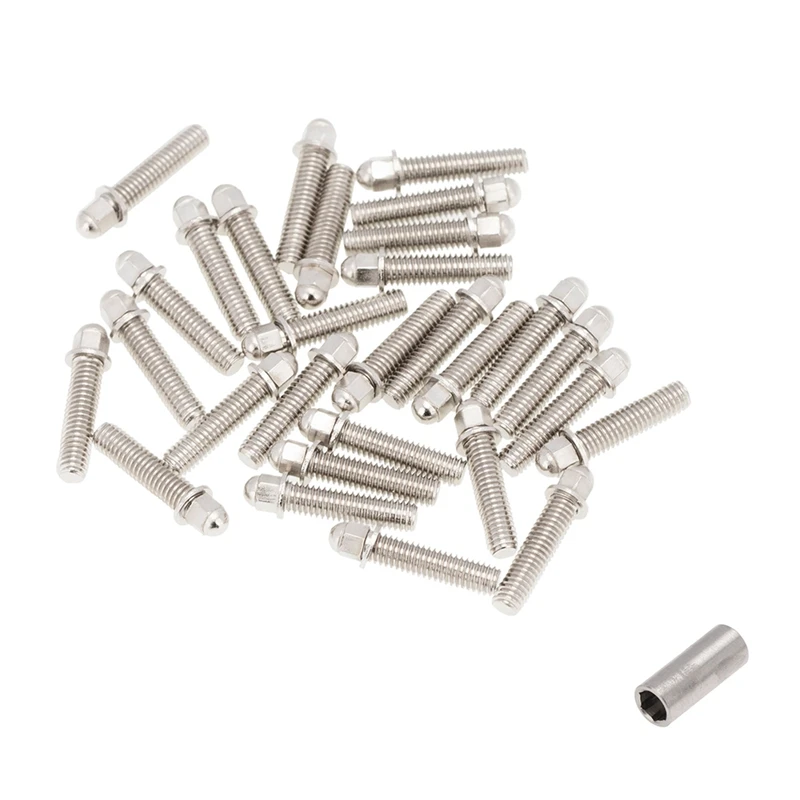 30PCS 1.9 2.2 Wheel Rim Metric M3 Screw Decoration for 1/10 RC Crawler Axial SCX10 90046 AXI03007 Wraith Traxxas TRX4,B