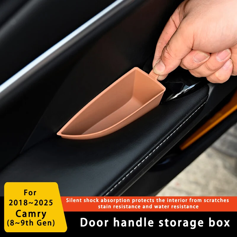 Лоток для хранения дверных ручек Toyota Camry 2018-2025 — защита от погремушки, водонепроницаемости и устойчивый к царапинам |   Аксессуары индивидуальной посадки для 8-го/9, поколения ​