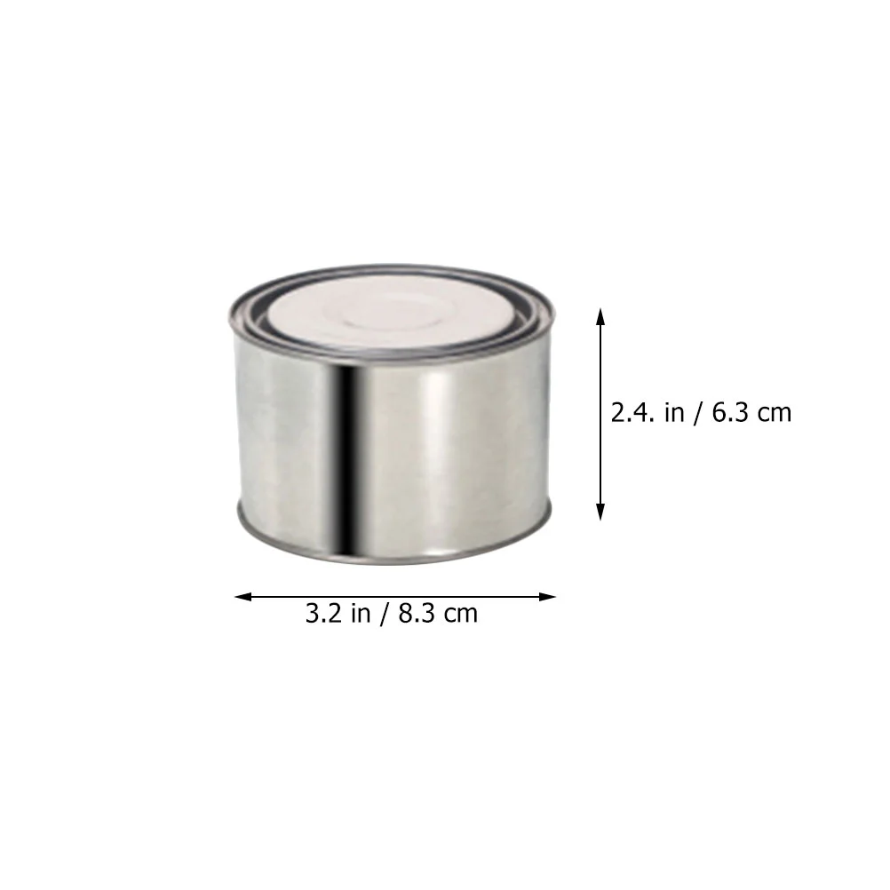 5 Pcs Portable Metal Paint Can Sealing Empty Tinplate Bucket With Lids Sturdy Storage Container For Power Steering Reservoir