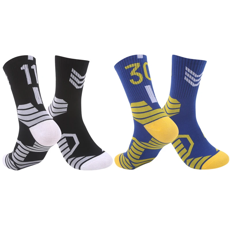 1Pair Men\'s Basketball Socks, Number \