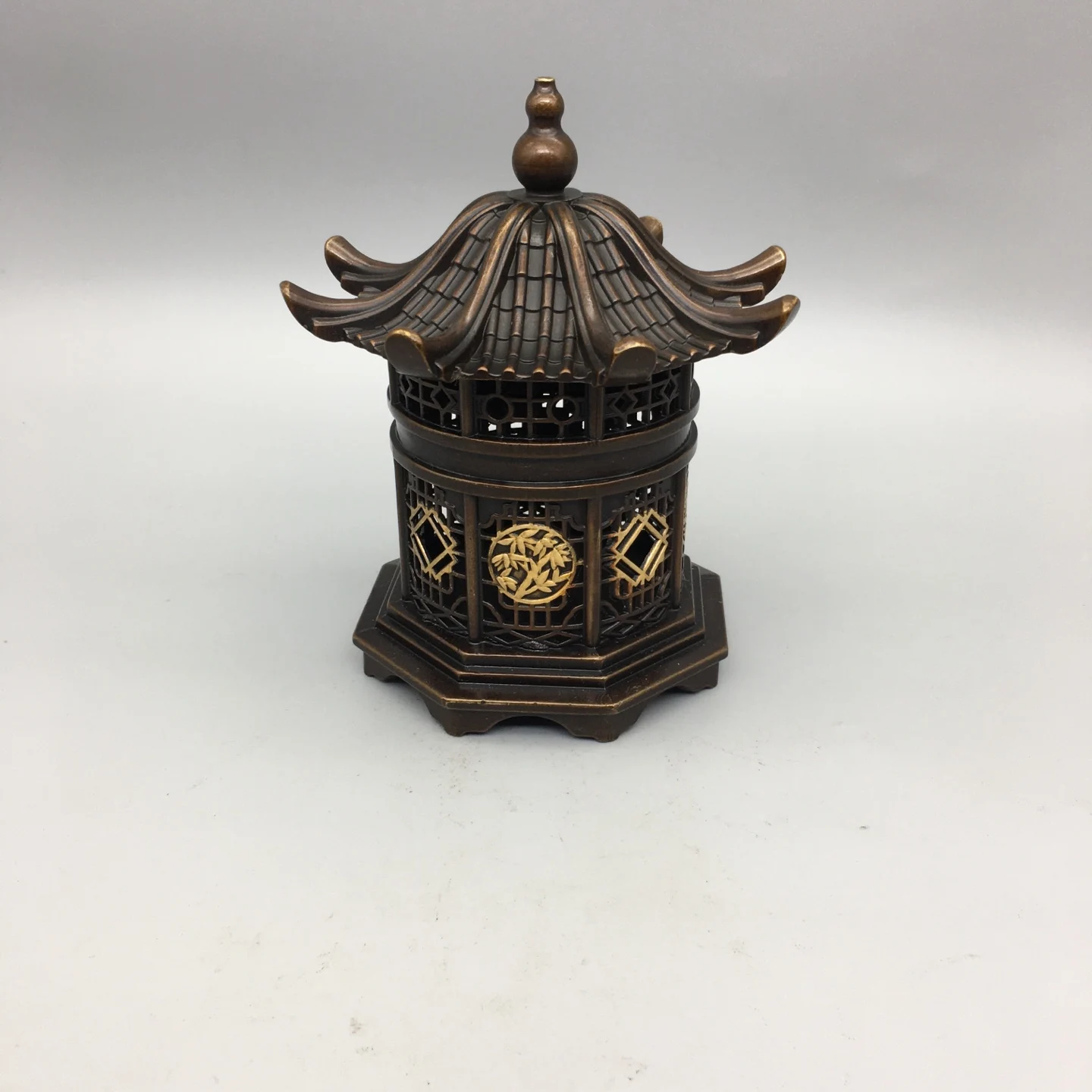 

Курильница из латунного павильона — элегантный небольшой декор для автомобиля, прихожей, чайного столика и гостиной | Домашняя декоративная скульптура