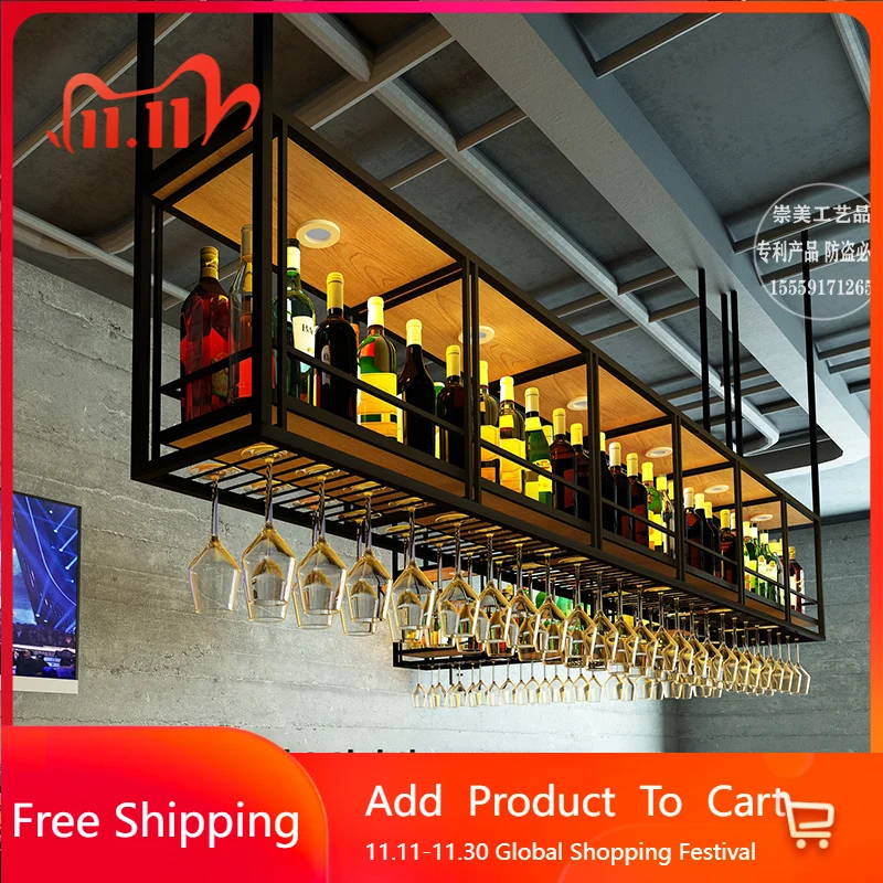 

Wall Standing Bar Cabinet Wine Rack Restaurant Commercial Bar Cabinet Wine Rack Shelf Display Vinoteca Drinking Bar Furniture