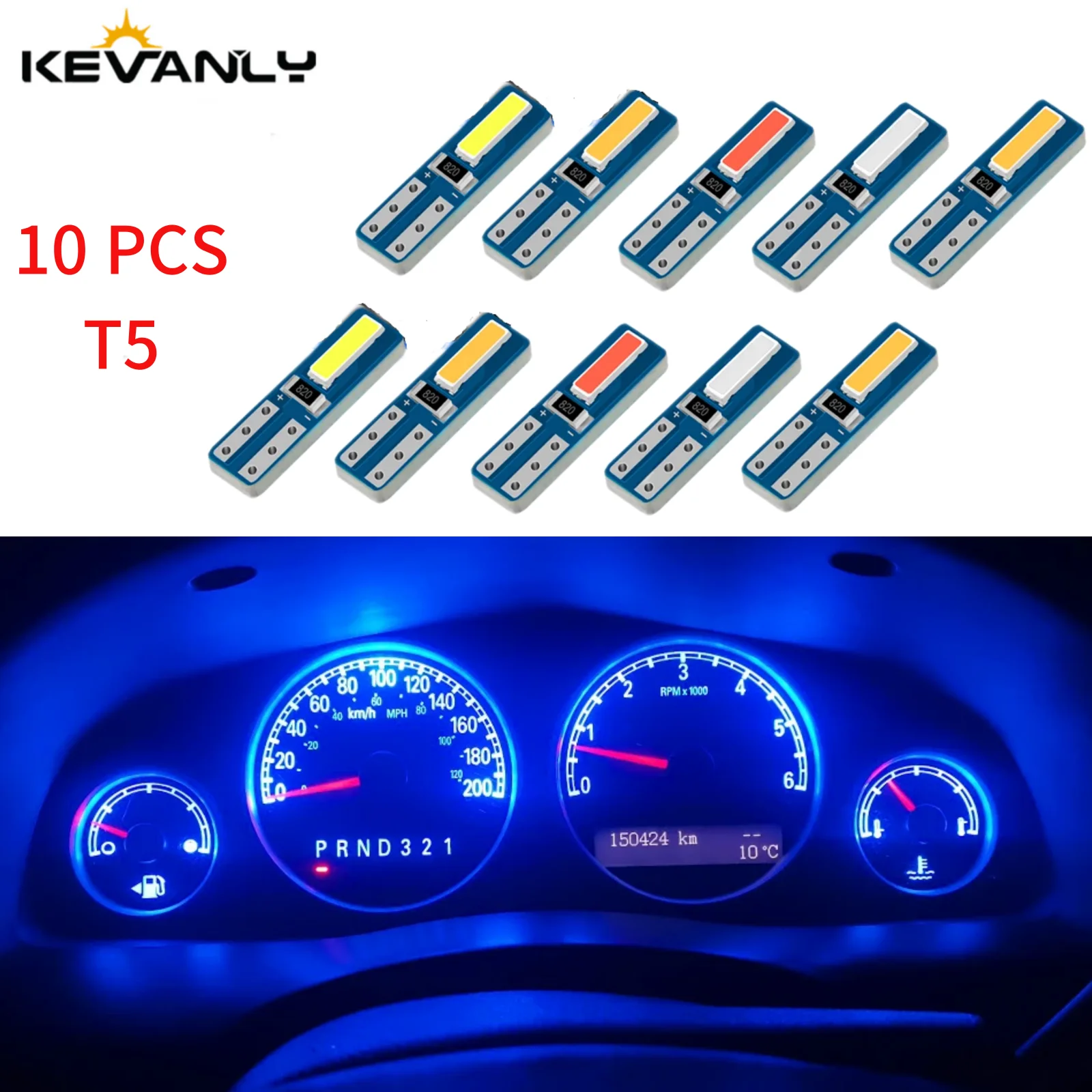 

10Pcs T5 Led Bulb Canbus W3W 74 286 W1.2W Super Bright Car Interior Lights Auto Dashboard Lamp Warning Indicator Instrument 12V