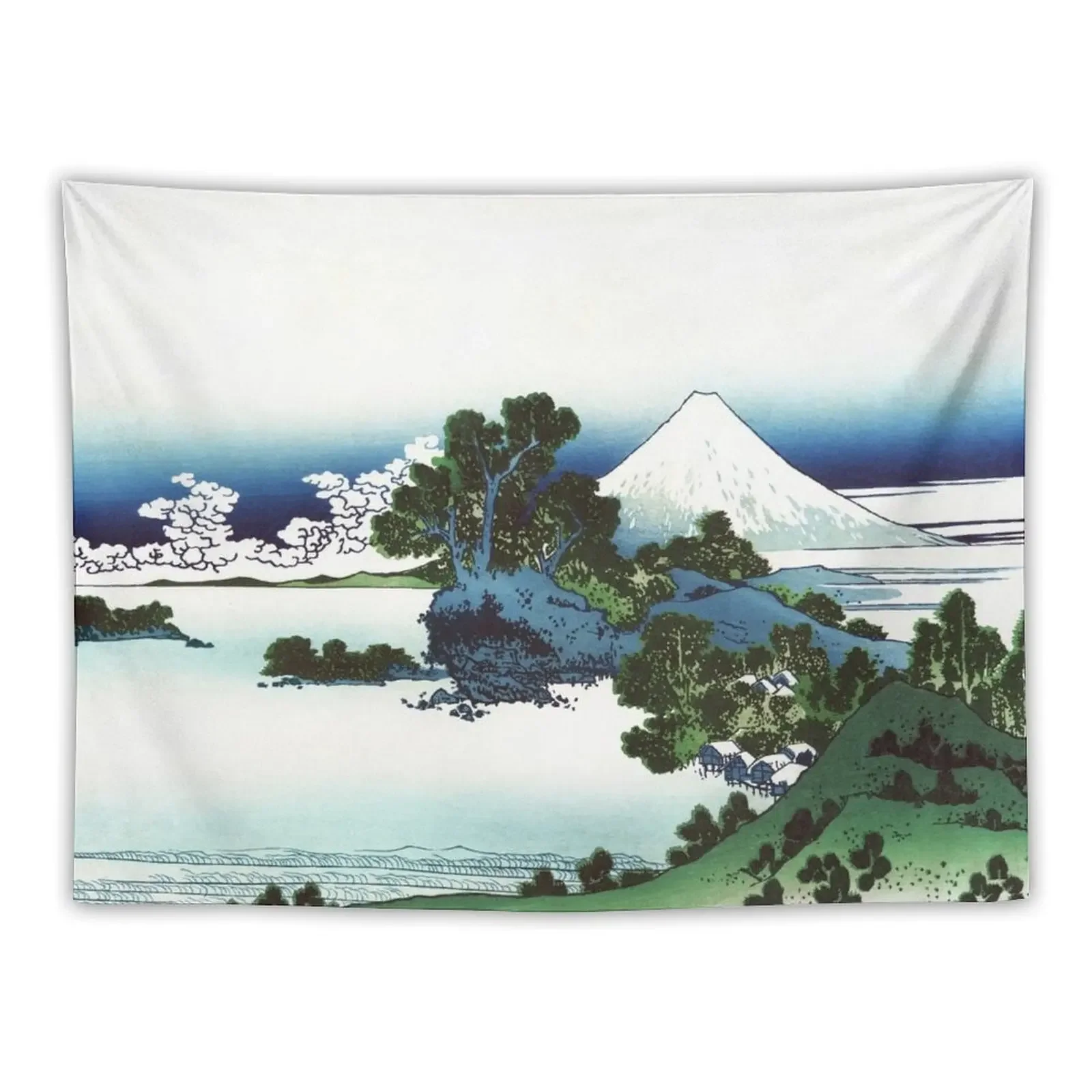 

Shichirihama in Sagami Province by Katsushika Hokusai Tapestry Wall Carpet Home And Comfort Decor Tapestry