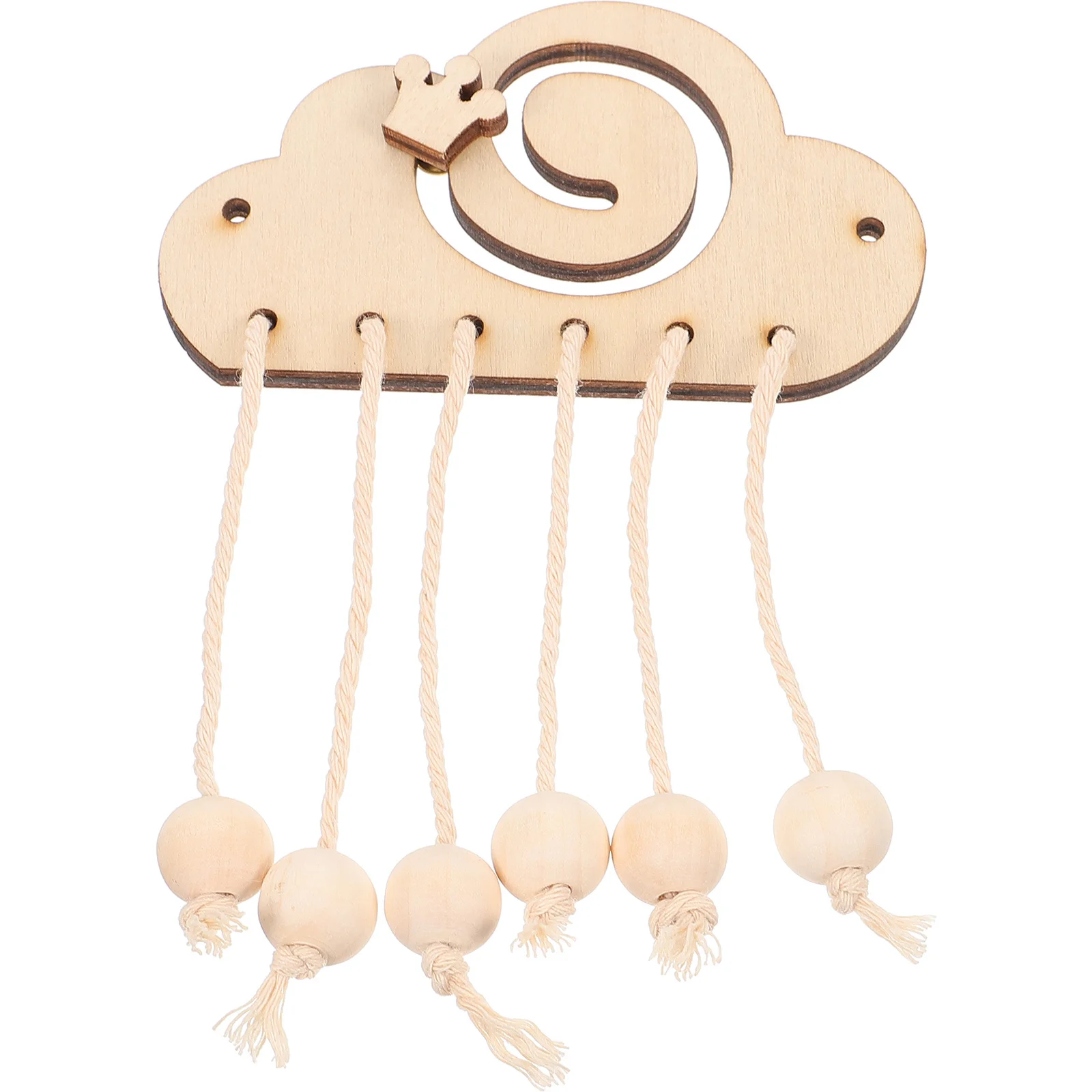 ロープ編みDIYアクセサリー感覚ボード 子供用 未完成木製ビジーボード 幼児向け早期教育学習パズル