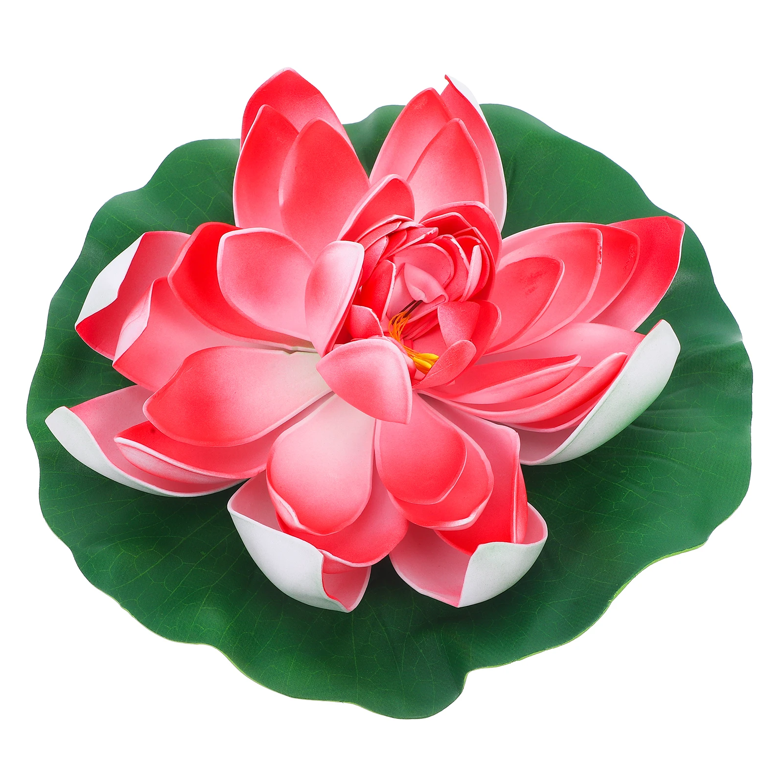 Decoración de loto Artificial, 28cm, almohadilla de lirio flotante de EVA, plantas de agua para estanque, decoración de Patio y jardín para el hogar, decoración de agua Artificial