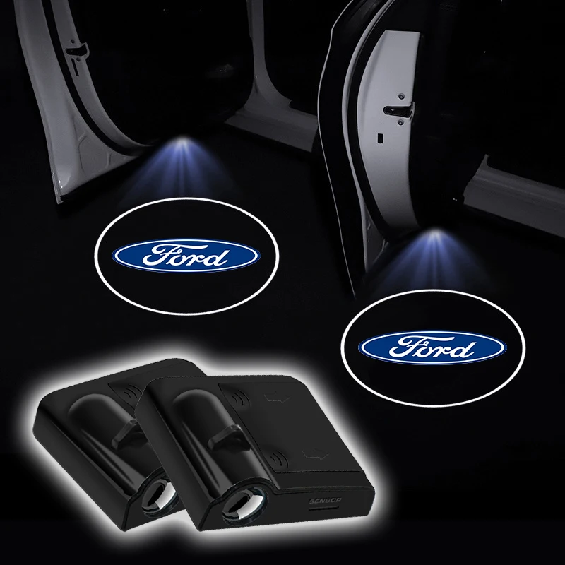 LED Car Door Welcome Light Laser Projector Logo Light For Ford Focus Mondeo MK1 MK2 MK4 MK3 Fiesta ST Line Kugo Transit Fusion