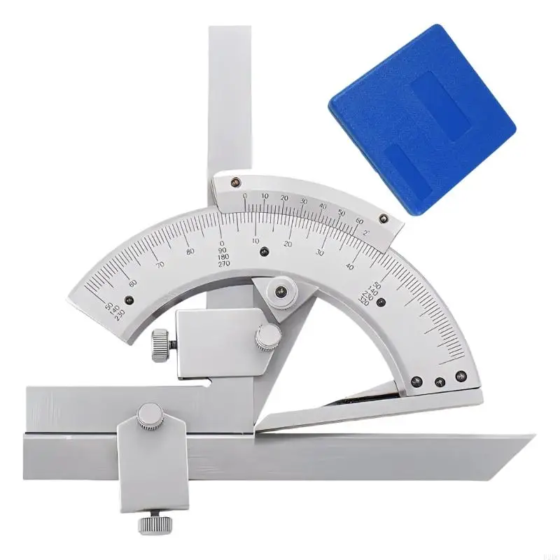 

02DC Vernier Bevel Protractor for Woodworking/Construction Metal 0-320° Angles Measuring Rulers Precisions Angles Finder