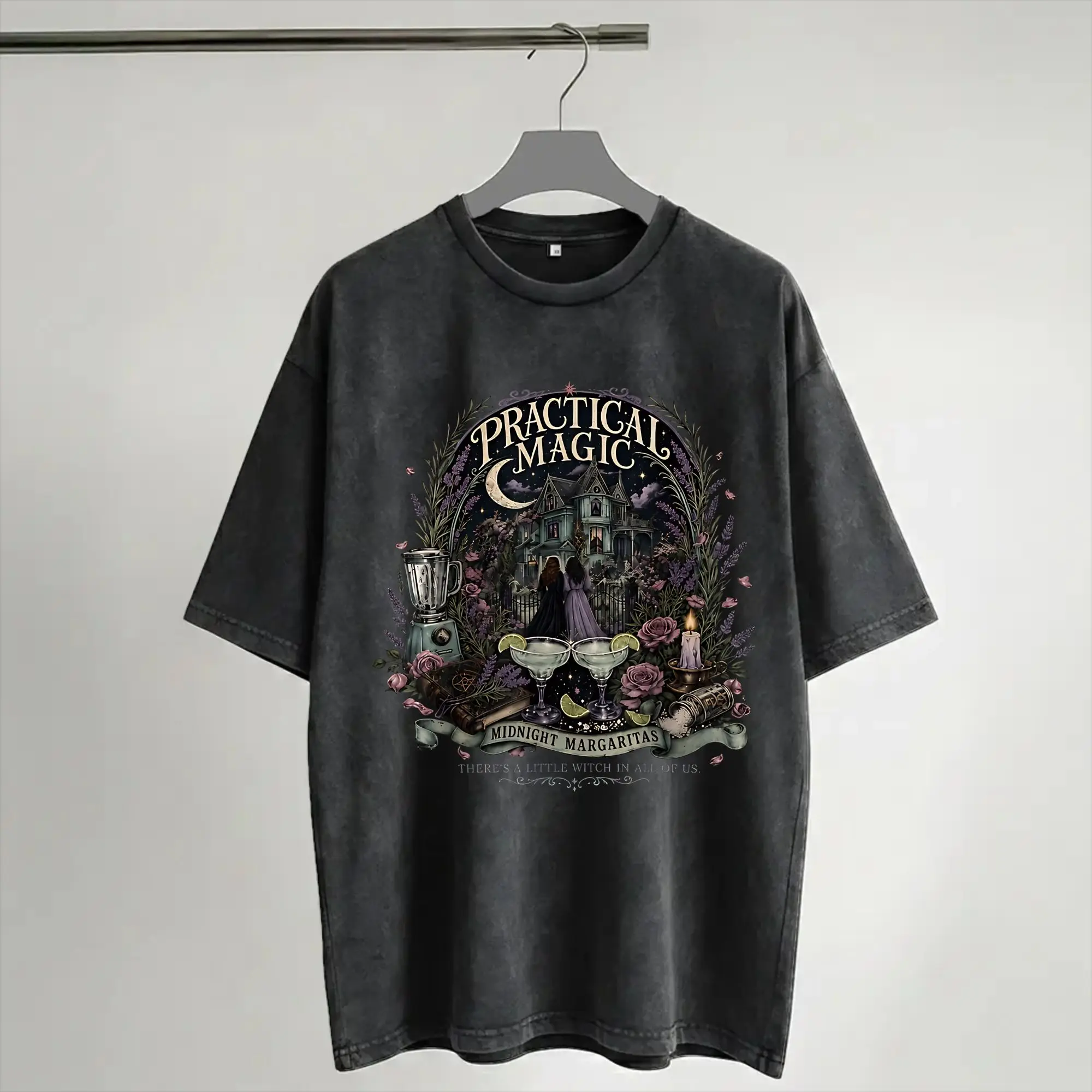 Graphic Printed Practical Magic Washed Shirts Merch Oversize T-Shirts  for Men Women Tee Shirt