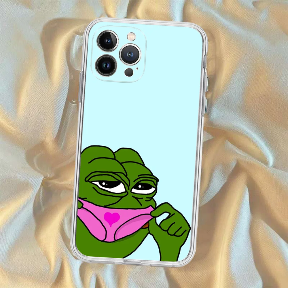 Sad Frog Pepe Phone Case Silicone Soft for iphone 15 14 13 12 11 Pro Mini XS MAX 8 7 6 Plus X XS XR Cover