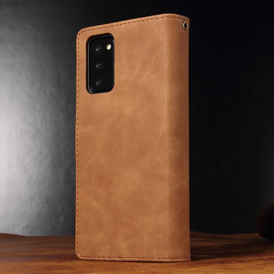 Zipper Wallet Leather Case For iPhone 13 12 Mini 11 Pro XS Max XR X 8 7 6 6S Plus SE 2020 Doka Multi-Card Slots Phone Cover Etui