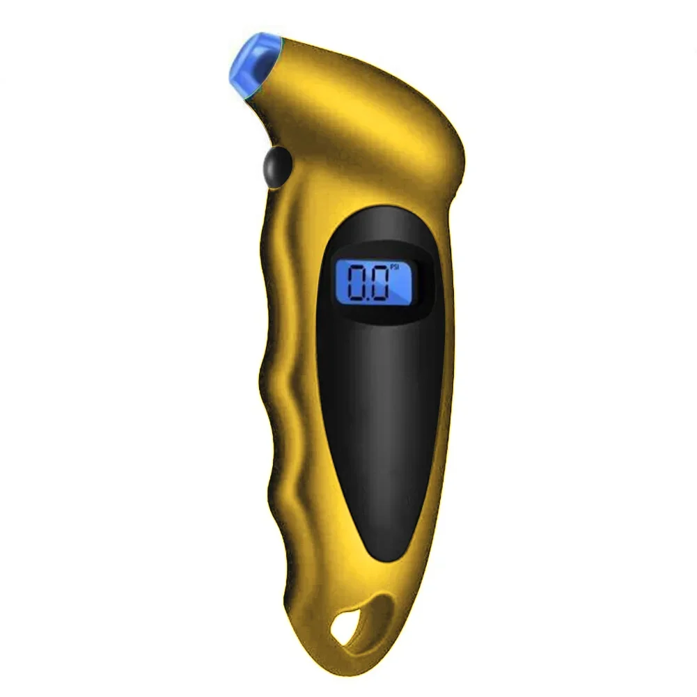 Manômetro para pneus de carro com display LCD, digital, retroiluminação, alta precisão, monitoramento da pressão do ar, novo