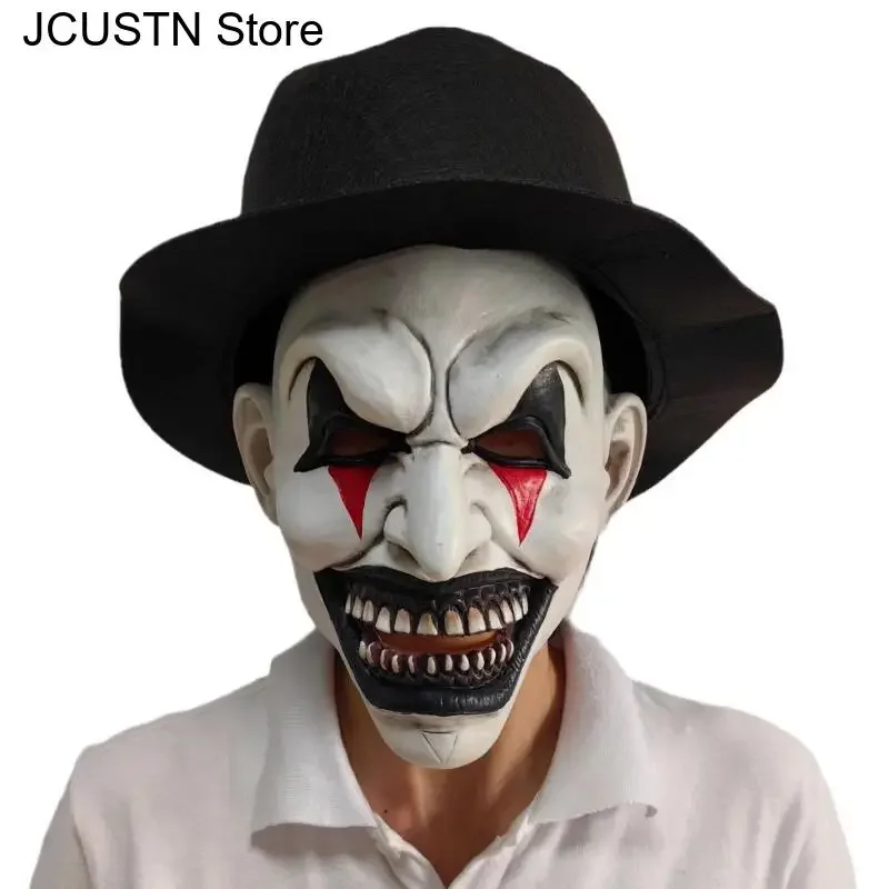 

Scary Cosplay Mask Bloody Latex Soft Props Halloween Party Masks The Killer Art Clown Party Adults Terrifier Costume Mask