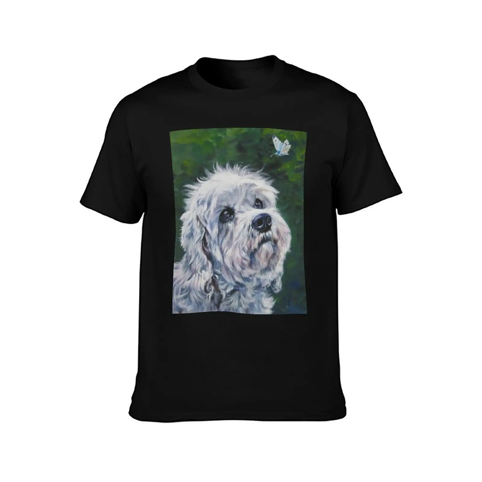 Dandie Dinmont Terrier T-Shirt Basic Breathable Solid Color T-Shirt
