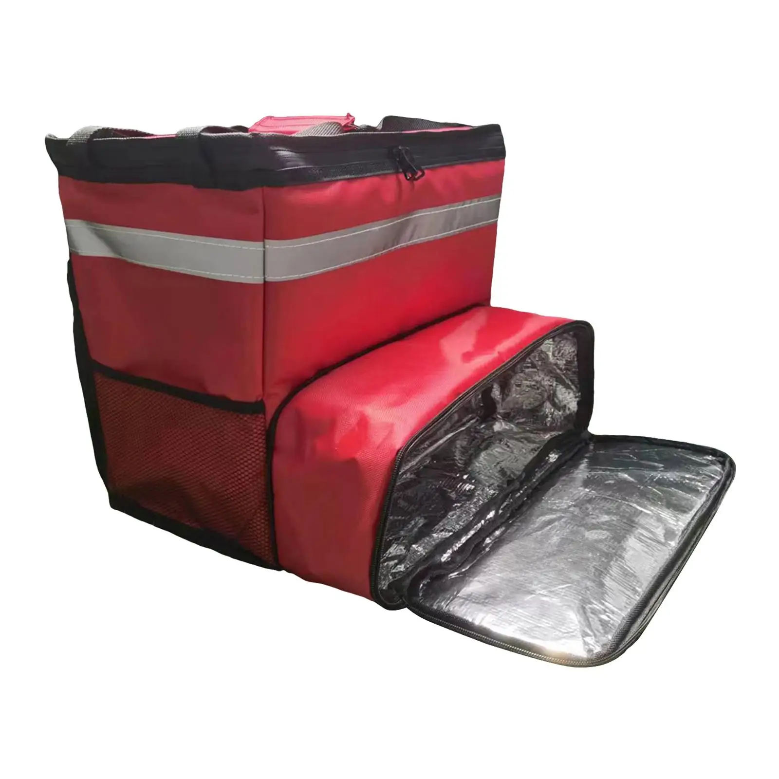 Hot and Cold Thermal Food Bag, Insulated Pizza Bags, Expandable Waterproof Insulated Food Delivery Backpack for Home Beach