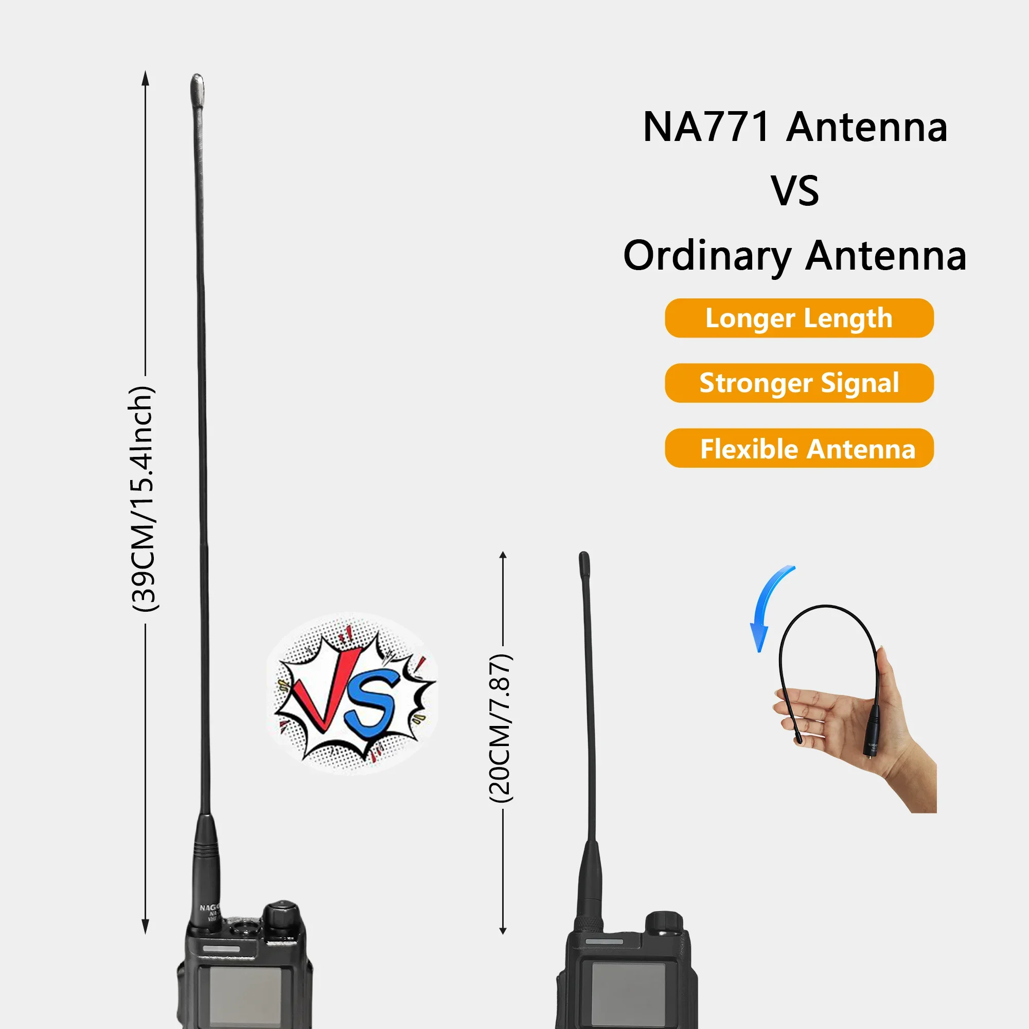 100% الأصلي ناغويا NA-771 اتجاهين هوائي الراديو SMA-أنثى 144/430Mhz هوائيات ل Baofeng كينوود PUXING WOUXUN اسلكية تخاطب