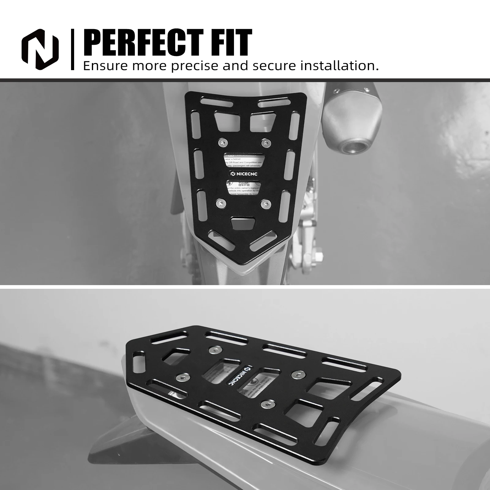

NICECNC For KTM 2004-2024 EXC 300 TPI EXCF 350 EXC 450 SX 125 SXF 250 SXF 450 XCW 300 Rear Luggage Tail Rack Cargo Bracket