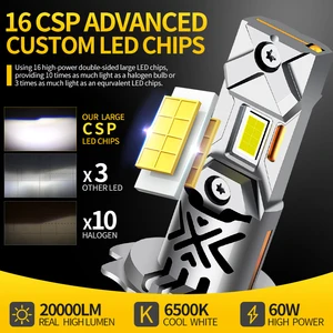 2 adet canbus 6500k led far ışığı hi/lo ışın ışıkları arabadan fiatilo'ya 2001 2002 2003 2004 2005 2006 2007 2008 2009 2010 Avrupa'nın en çok satan 12, far stili, no. 1